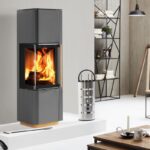 Poêle à bois Spartherm Cubo L style RLU titane