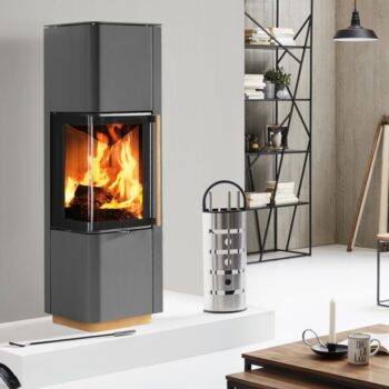 Poêle à bois Spartherm Cubo L style RLU titane
