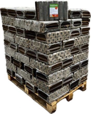 Briquettes de bois dur Pini Kay chêne avec trou central, palette de 960 kg