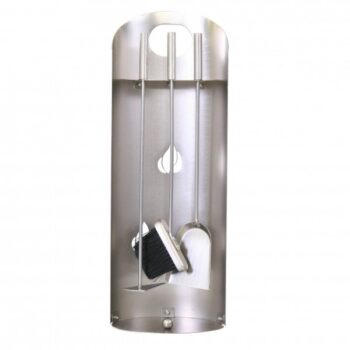 Serviteur de cheminée 3 pièces en inox