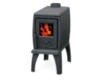 Poêle à bois en fonte Plamen Trenk avec plaque de cuisson 8,9 kW