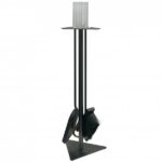 Serviteur de cheminée 3 pièces noir 60 cm