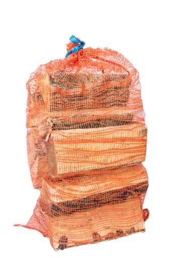 Bois de chauffage bouleau 25 cm, sac de 22 litres