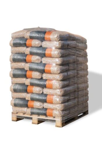 Granulés de bois HS Timber en sacs, sac de 15 kg, palette de 66 sacs, fabrication allemande