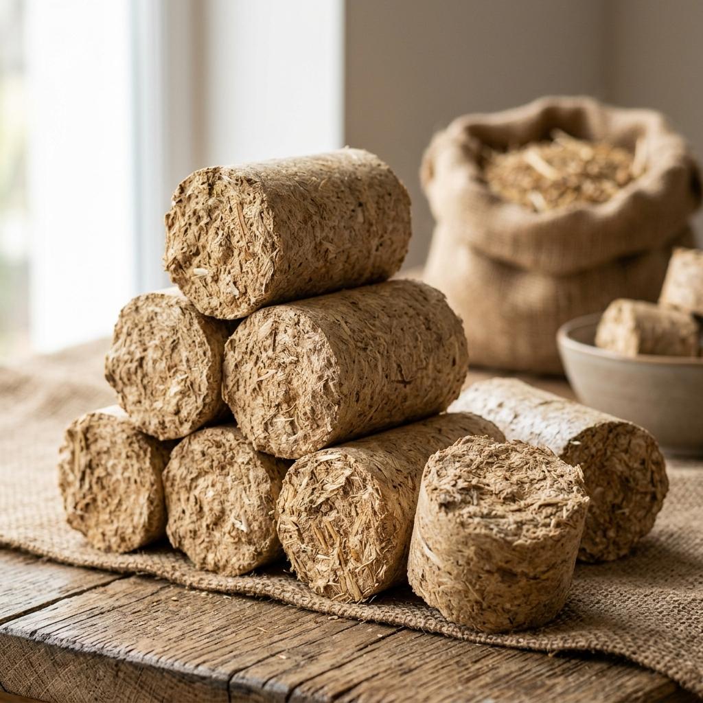 Briquettes de bois pour le chauffage