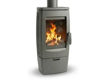 Poêle à bois en fonte Plamen Gala gris 8 kW