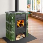 Poêle à bois Haas+Sohn Tirol noir perle / vert