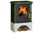 Poêle à bois Justus Bavaria céramique verte 7 kW