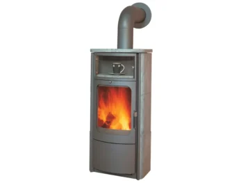 Poêle à bois Hark Opera-B à combustion continue, régulation automatique, pierre naturelle 7 kW – Classe énergétique A+