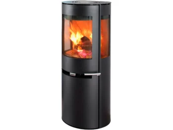 Poêle à bois Aduro 9.5 acier noir 8 kW à régulation automatique