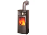 Poêle à bois Hark Opera-B à combustion continue, noir météore 7 kW à régulation automatique – Classe énergétique A+