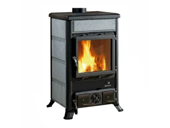 Poêle à bois La Nordica Rosella pierre naturelle grise 8,8 kW