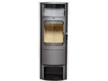 Poêle à bois Hark Opera-B grande céramique blanc crème 7 kW à régulation automatique