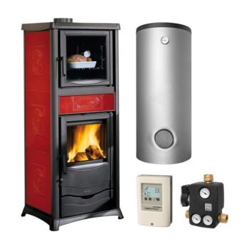 Ensemble La Nordica Termorossella Plus Forno DSA 16 0 Liberty Bordeaux + ballon sanitaire SHS 750 + échangeur solaire