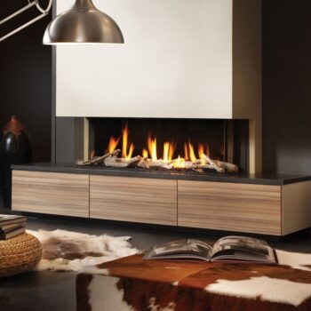 Insert de cheminée au gaz Spartherm DRU Metro 130XT/3 RCH G31 / noir