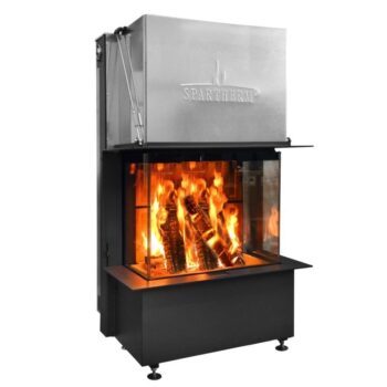 Insert de cheminée Spartherm Premium Arte-3RL-80h, conduit de fumée Ø 250 mm